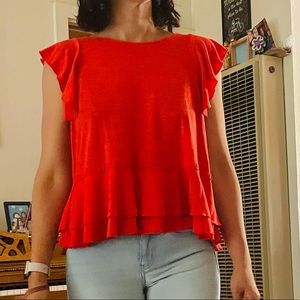 Super cute scarlet orange shirt!